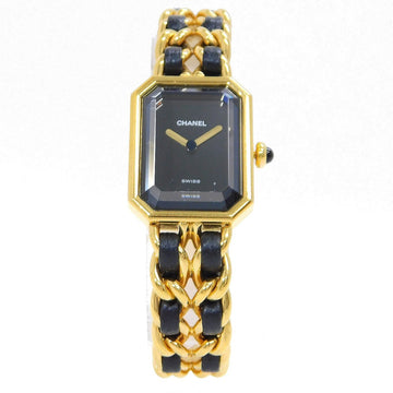 CHANEL Premiere Size L H0001 Vintage Quartz Black Dial Ladies Watch 90276527